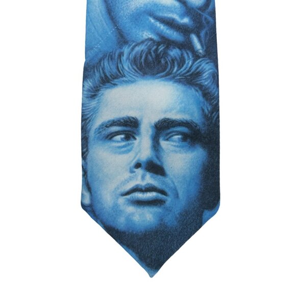 James Dean Tie 1991 Faces Necktie Ralph Marlin - Picture 3 of 7